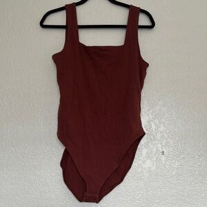 Old Navy Rust Bodysuit with Square Neckline